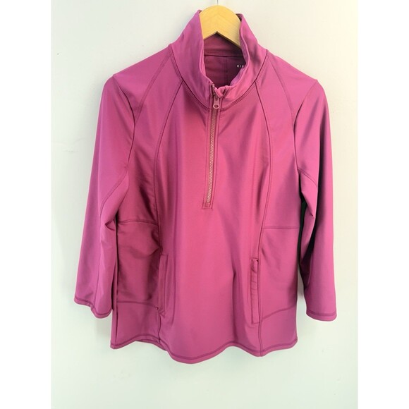 Kinesis Women’s Stretch 1/2 Zip Pullover Large Purple Activewear - Picture 5 of 10